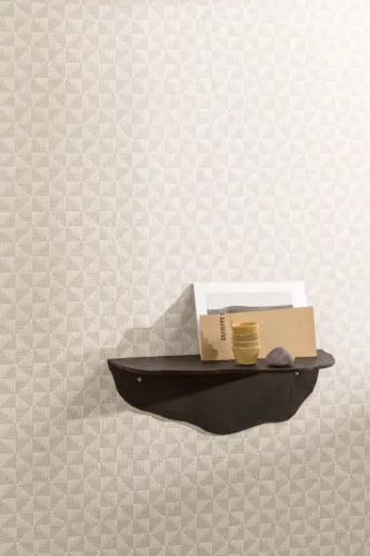 Khroma ZEN vlies anyagú beige színű geometriai modern tapéta