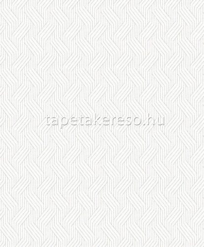 Khroma ZEN vlies anyagú fehér, szürke színű 3d, geometriai modern tapéta