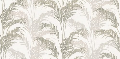 Zeno Maison Luxe papír, vinyl anyagú beige, szürke színű leveles Modern tapéta