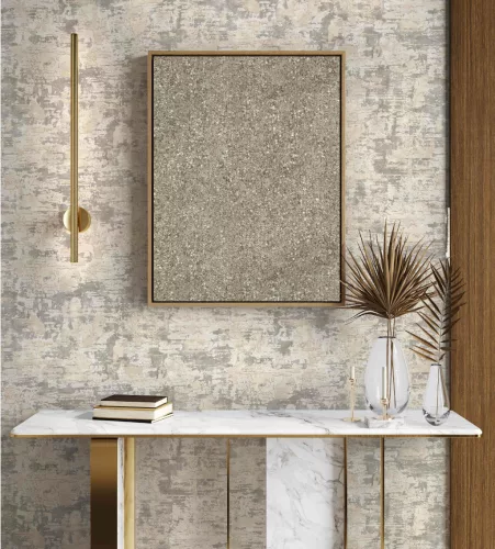 Zeno Maison Luxe papír, vinyl anyagú szürke, beige színű foltos Modern tapéta