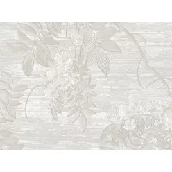   Zeno Tahiti vlies, vinyl anyagú, beige színű, leveles, virágos, Modern tapéta