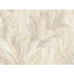   Zeno Tahiti vlies, vinyl anyagú, beige színű, leveles, Modern tapéta