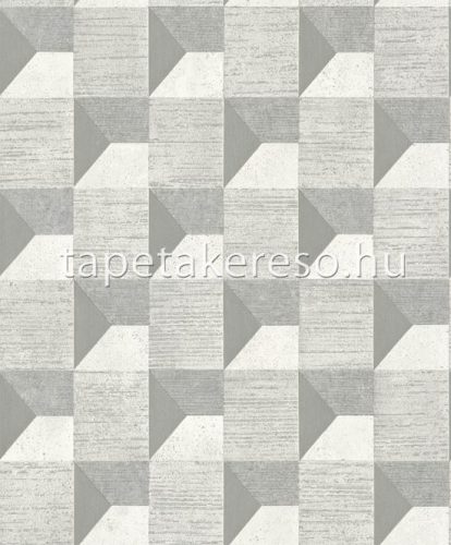 Vertical Art Phoenix vlies, habos anyagú szürke, fehér színű 3d, geometriai modern tapéta