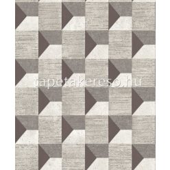  Vertical Art Phoenix vlies, habos anyagú barna, beige színű 3d, geometriai modern tapéta