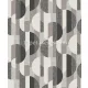Vertical Art Tempo vlies, habos anyagú fehér, barna, fekete színű geometriai modern tapéta