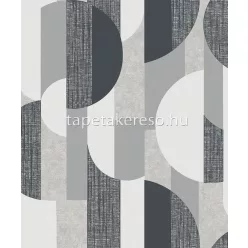   Vertical Art Tempo vlies, habos anyagú fekete, fehér, szürke színű geometriai modern tapéta