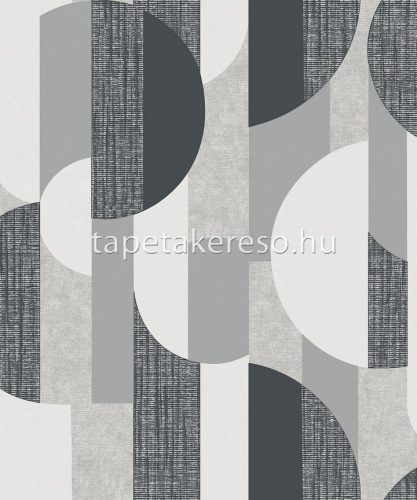 Vertical Art Tempo vlies, habos anyagú fekete, fehér, szürke színű geometriai modern tapéta