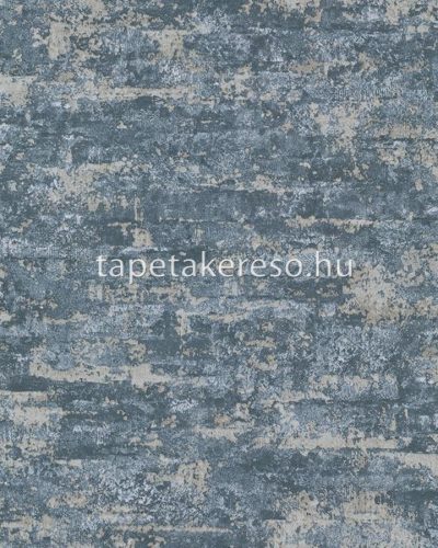 Vertical Art Tempo vlies, habos anyagú kék, beige színű koptatott, foltos modern tapéta
