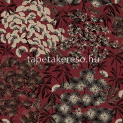   VaVex Vavex 2025 vinyl, vlies anyagú bordó, fekete, beige színű növényes modern tapéta