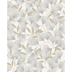   VaVex Vavex 2025 habos, vlies anyagú fehér, ezüst, keki színű leveles modern tapéta