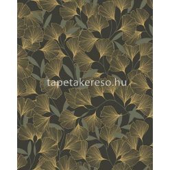   VaVex Vavex 2025 habos, vlies anyagú fekete, arany, keki színű leveles modern tapéta
