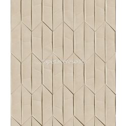   Grandeco Arcadia vlies, vinyl anyagú barna színű 3d, geometriai modern tapéta
