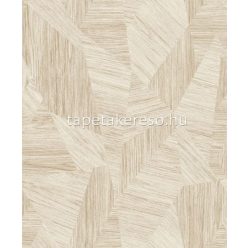   Grandeco Attitude habos, vlies anyagú barna színű geometriai modern tapéta
