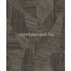   Grandeco Attitude habos, vlies anyagú fekete, barna színű geometriai modern tapéta