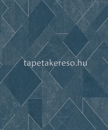Omura Vertical Art habos, vlies anyagú kék, ezüst színű geometriai modern tapéta