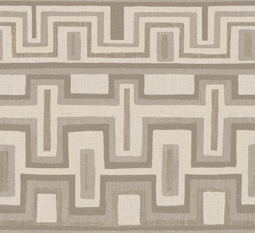Khroma Amani vlies anyagú beige, homok színű geometriai Modern tapéta
