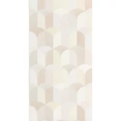   Caselio Azur, vinyl, vlies anyagú, fehér, beige, rózsaszín színű, geometriai, Modern tapéta