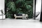 AS Creation DesignWalls 2 vlies anyagú zöld, fekete színű leveles modern poszter