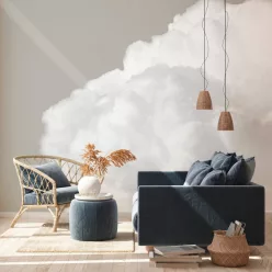   AS Creation DesignWalls 2 vlies anyagú homok, fehér színű felhős modern poszter
