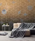 AS Creation DesignWalls 2 vlies anyagú barna, szürke színű geometriai modern poszter