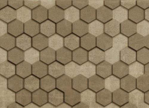 AS Creation DesignWalls 2 vlies anyagú barna színű sejtminta, 3d, geometriai modern poszter