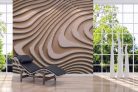 AS Creation DesignWalls 2 vlies anyagú barna színű 3d, hullámos modern poszter