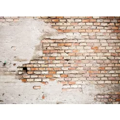   AS Creation DesignWalls 2 vlies anyagú beige, terrakotta, barna színű koptatott, téglamintás modern poszter