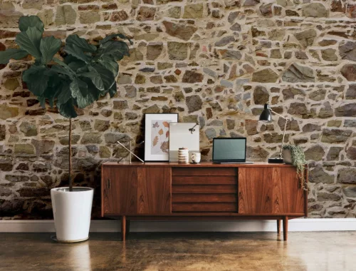 AS Creation DesignWalls 2 vlies anyagú barna, szürke színű kömintás modern poszter