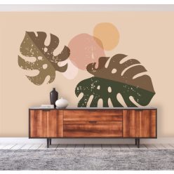   AS Creation DesignWalls 2 vlies anyagú barna, beige, fekete, sárga színű leveles modern poszter