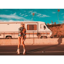   AS Creation DesignWalls 2 vlies anyagú barna, kék színű autós, sport modern poszter