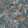 Design ID Wallstitch vlies, vinyl anyagú kék, barna, szürke, csillámos színű madaras, leveles modern tapéta