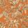Design ID Wallstitch vlies, vinyl anyagú narancssárga, barna színű madaras, leveles modern tapéta