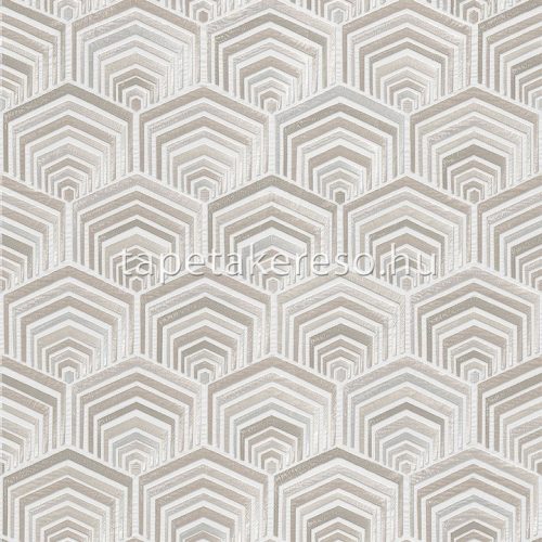Design ID Wallstitch vlies, vinyl anyagú szürke, csillámos színű geometriai modern tapéta