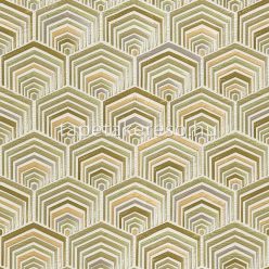   Design ID Wallstitch vlies, vinyl anyagú zöld, barna színű geometriai modern tapéta