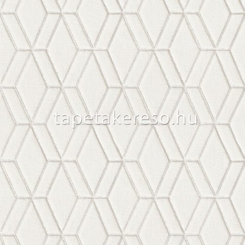 Design ID Wallstitch vlies, vinyl anyagú fehér színű 3d, geometriai modern tapéta