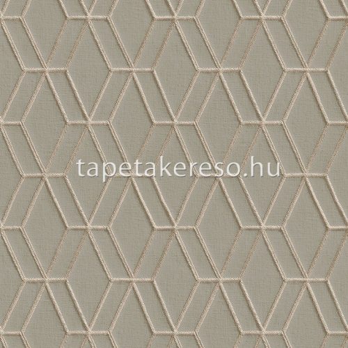 Design ID Wallstitch vlies, vinyl anyagú szürke színű 3d, geometriai modern tapéta