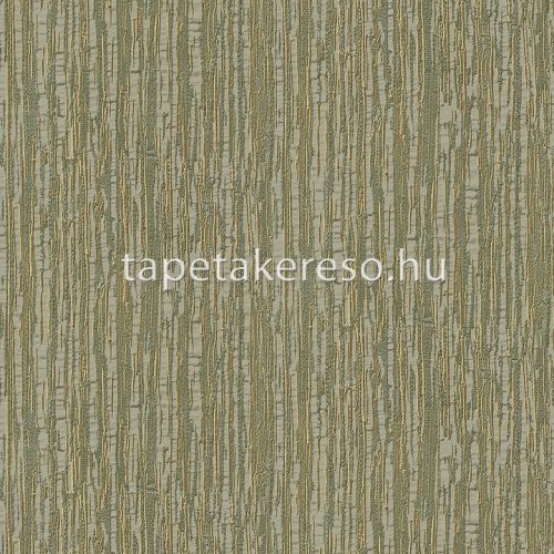 Design ID Embellish vlies, vinyl anyagú zöld, barna színű vonalas, textilhatású modern tapéta