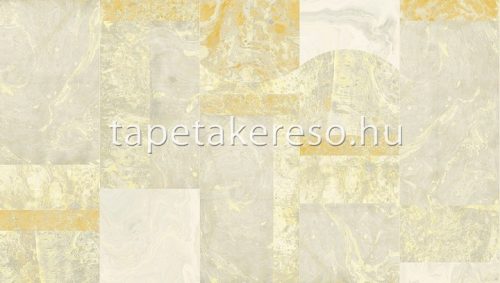 Khroma Wall Design 3 vlies anyagú sárga, szürke, arany színű márványos modern poszter