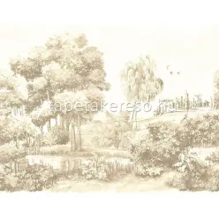  Khroma Wall Design 3 vlies, vinyl anyagú barna, beige színű tájkép, növényes modern poszter