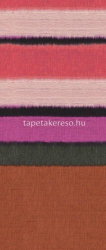 Khroma Wall Design 3 vlies, vinyl anyagú terrakotta, rózsaszín, pink színű csíkos modern poszter