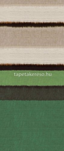 Khroma Wall Design 3 vlies, vinyl anyagú zöld, barna, fekete színű csíkos modern poszter