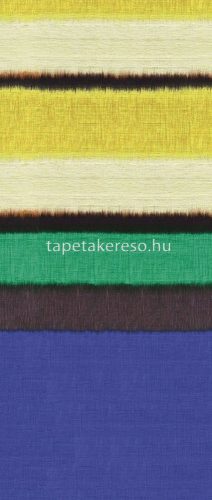 Khroma Wall Design 3 vlies, vinyl anyagú kék, zöld, sárga, fekete színű csíkos modern poszter