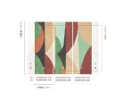 Khroma Amani vlies anyagú zöld, barna, fekete színű geometriai Modern tapéta