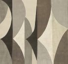 Khroma Amani vlies anyagú barna, beige, szürke színű geometriai Modern tapéta