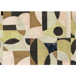   Khroma Aquila vlies anyagú fekete, zöld, barna, beige színű geometriai modern poszter