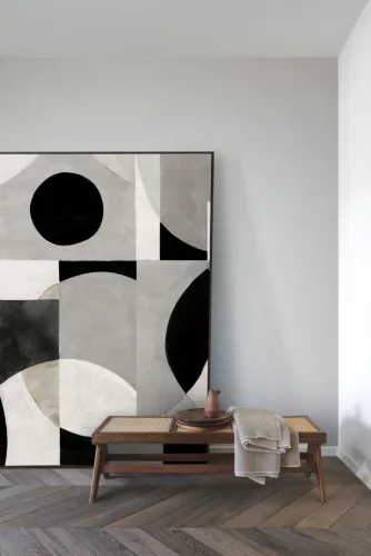 Khroma Aquila vlies anyagú fekete, szürke színű geometriai modern poszter