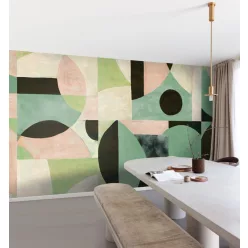   Khroma Aquila vlies anyagú zöld, fekete, barna színű geometriai modern poszter