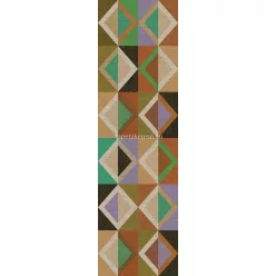   Khroma Joy vlies anyagú barna, zöld, lila, beige színű geometriai, textilhatású modern poszter