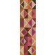 Khroma Joy vlies anyagú barna, narancssárga, rózsaszín színű geometriai, textilhatású modern poszter