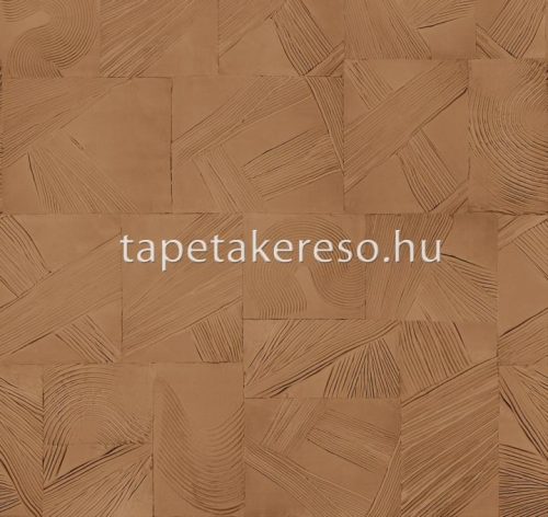 Khroma Rock vlies anyagú barna színű geometriai modern tapéta
